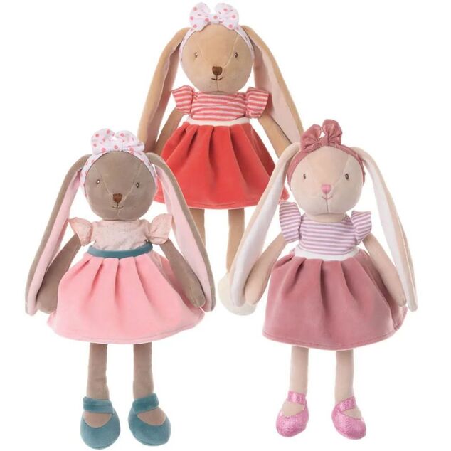 BK BUNNY SISTERS - nyúl - bordó szoknya (30cm) Bukowski Design