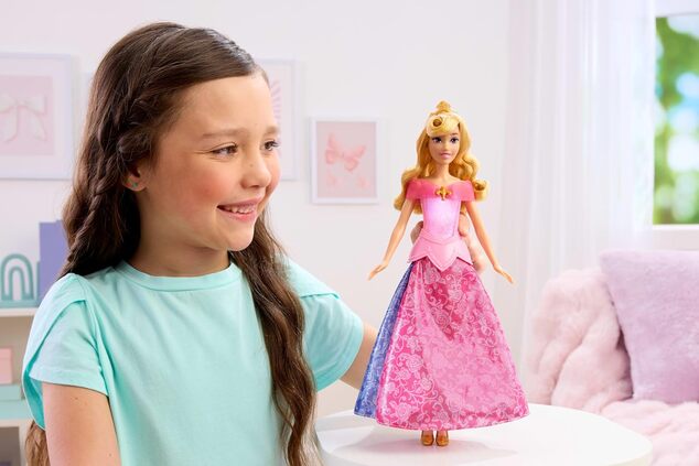 Mattel Disney Princess Bambola Aurora con trasformazione