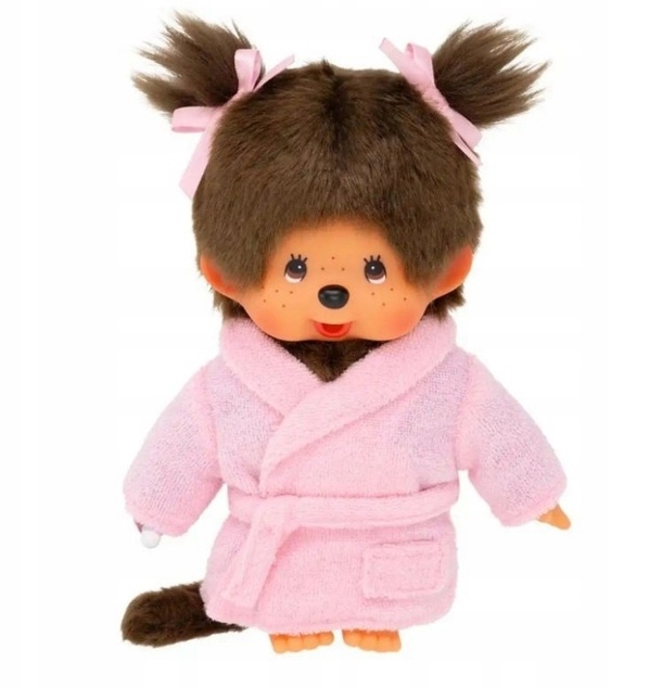Monchhichi Mončiči Mädchen im Bademantel 20cm