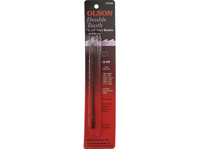 Olson list do lupienkovej pílky 0.66x0.33x127mm dvojitý zub 23TPI (12ks)