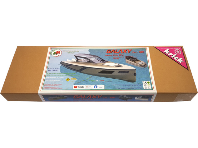 Mantua Model Galaxy 53ft luxusná jachta 1:25 kit