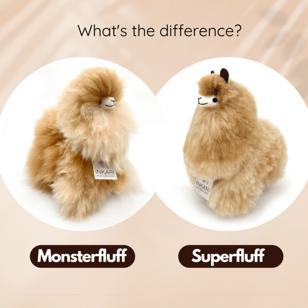 INKARI Jucărie de pluș Alpaca Medium Monsterfluff Sandstone 32cm