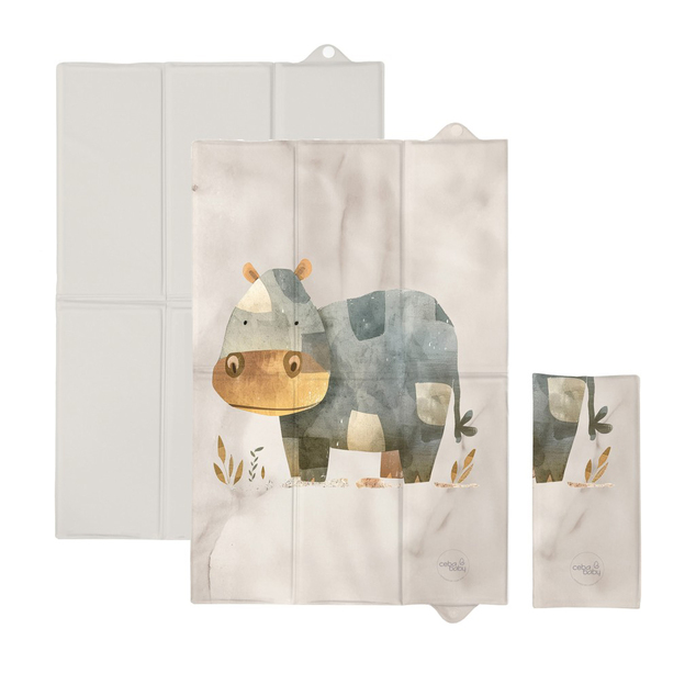 Ceba Previjalna podloga potovalna (60x40) Basic Cosy Hippo