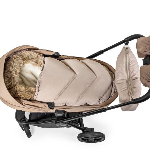 Sacco invernale Fluffy Combi, Beige Crema
