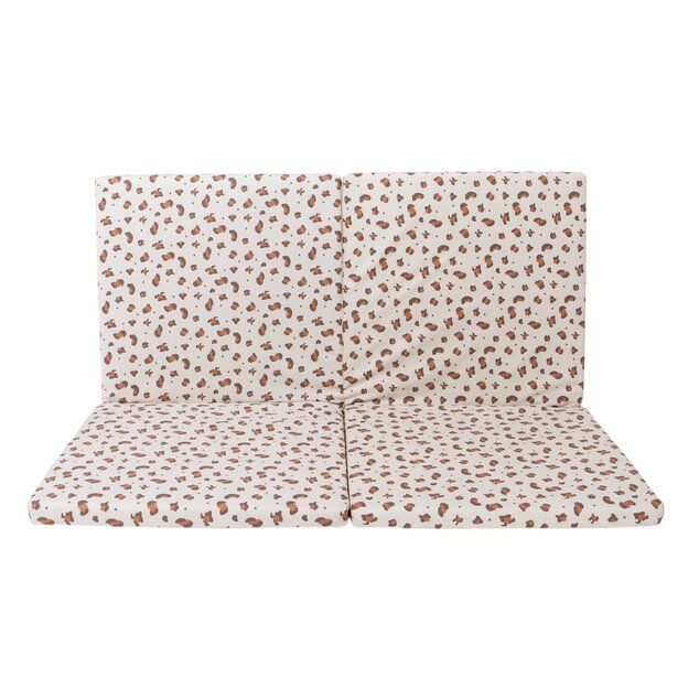 Tappetino da gioco pieghevole imbottito per bambini 3 in 1, Leopardo