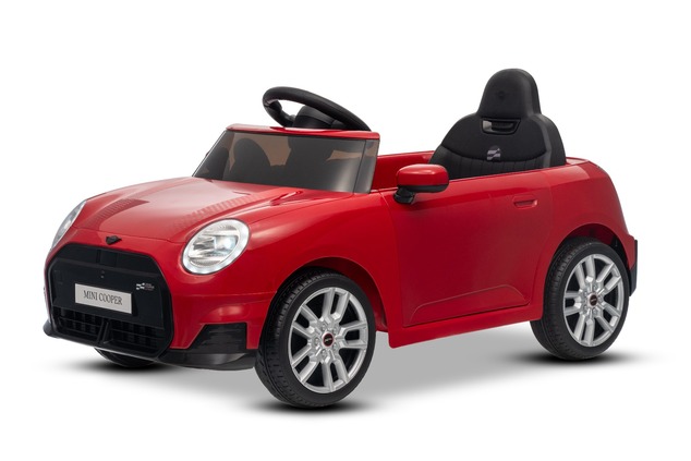 Elektrické autíčko BMW Mini Cooper 12V, červené, USB Vstup s Bluetooth pripojením na MP3 P