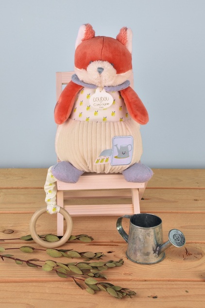 Doudou Darčeková sada Plyšová líška Romarin hrajúca melódiu 20 cm