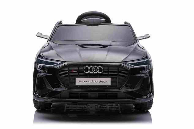 Elektrické autíčko Audi E-tron Sportback 12V, čierne, široké jednomiestne sedadlo