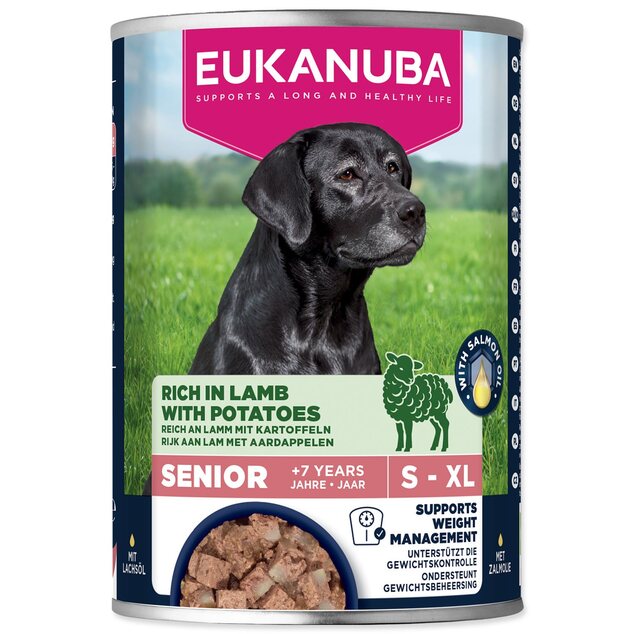 Konzerva EUKANUBA Senior bohatá na jahňacie so zemiakmi 400 g