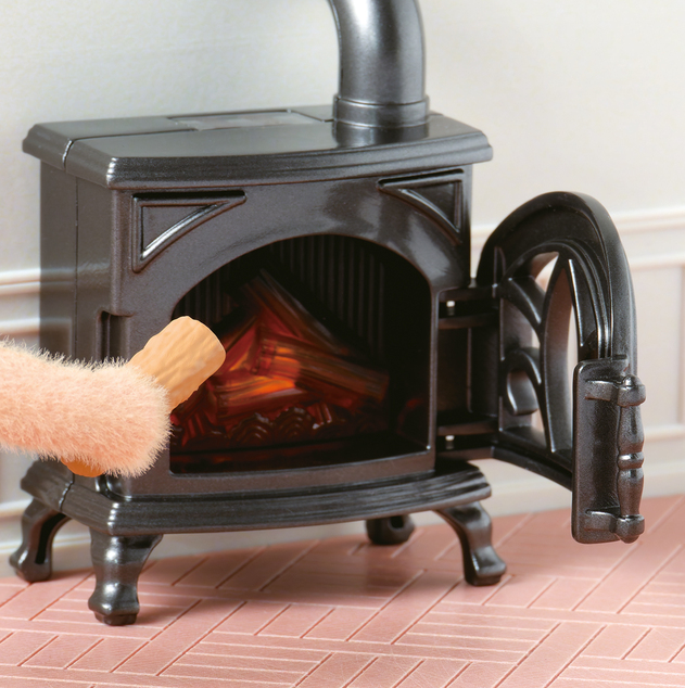 Sylvanian Families Möbel - elegantes Esszimmer mit Kamin