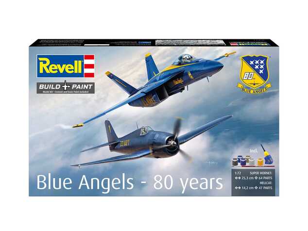 Geschenk-Set Flugzeug 05613 - F/A-18E &amp; Hellcat (Blue Angels) (80. Jubiläum) (1:72)