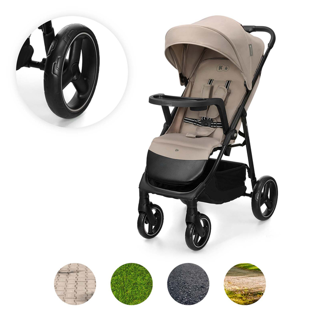 KINDERKRAFT Cărucior sport Trig 3 Tray Stone Beige