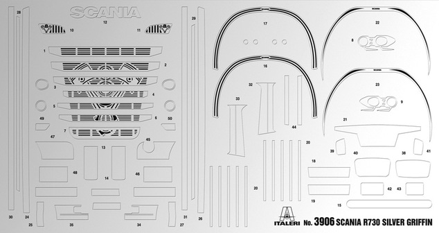 Model Kit truck 3906 - SCANIA R730 STREAMLINE 4x2 (1:24)