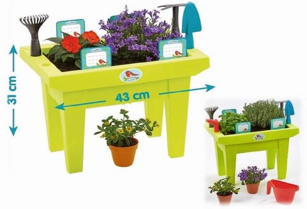 Kertészeti garnitúra emelt ággyal, 12 db