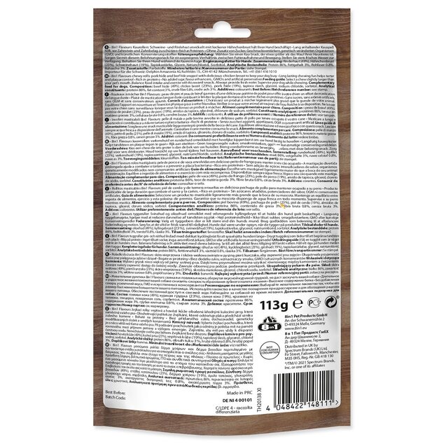 Pochúťka 8in1 Triple Flavour rolka žuvacia 3ks