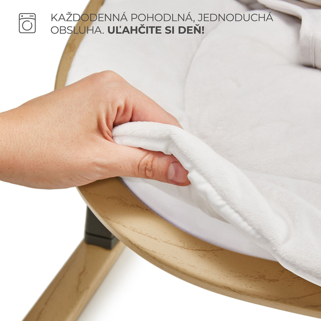 KINDERKRAFT Hamaca Elsu Grey, hasta 9kg