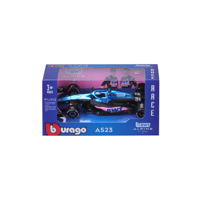 Bburago 1:43 RACE Formel F1 - BWT Alpine F1 Team A524 (2024) #31 (Esteban Ocon)