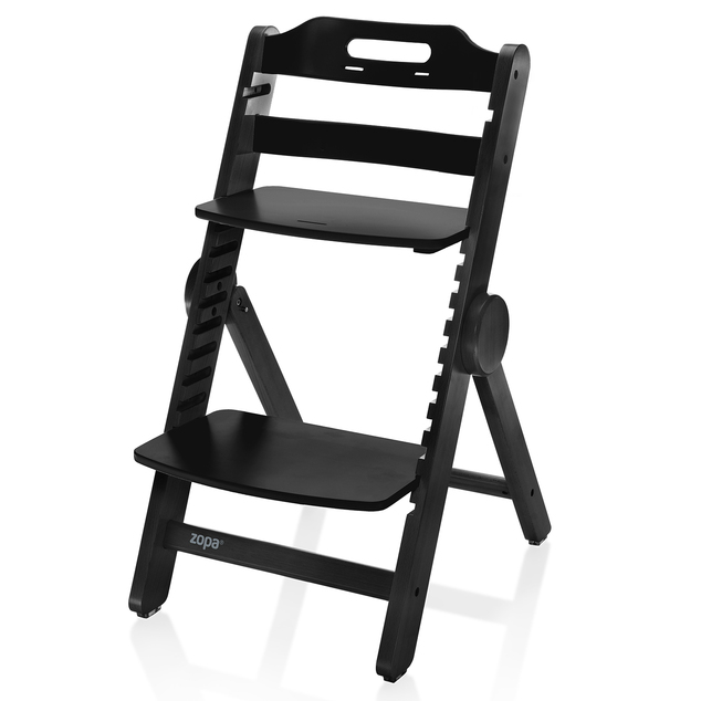 Drevená jedálenská stolička Clipp &amp; Clapp, Black