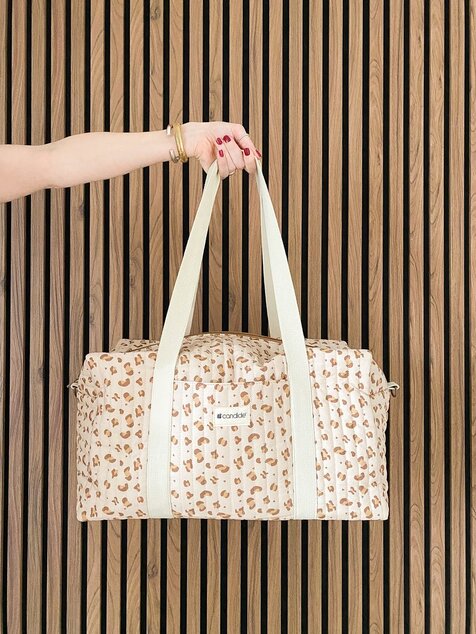 Borsa da weekend per mamme, Leopardo