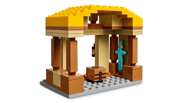 LEGO® Minecraft® 21273 Balón v podobe Ghasta a útok na dedinu