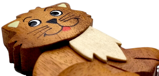 2Kids Toys Drevená magnetka veľká Mačka