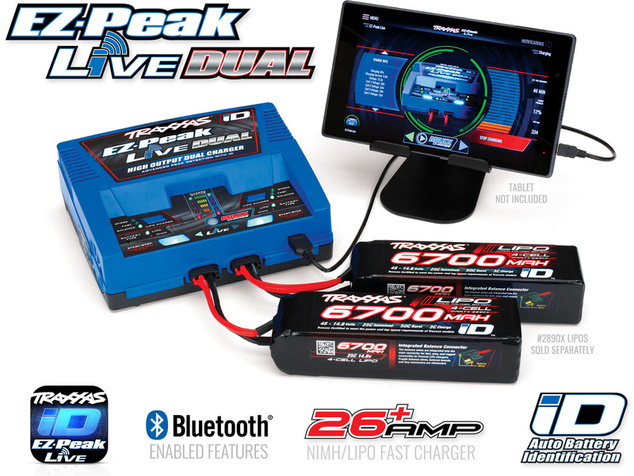 Traxxas nabíjač EZ-Peak Live Dual 2x100W
