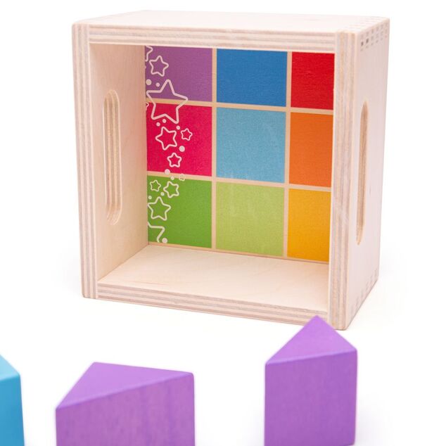 Bigjigs Baby First drvene kocke set od 17 komada