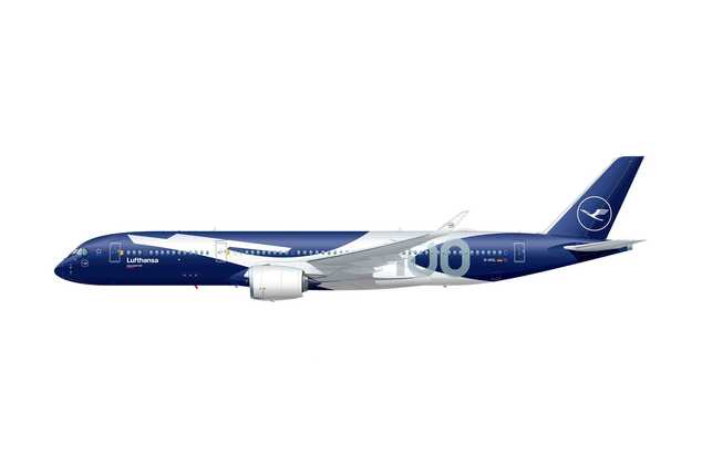 Geschenk-Set Flugzeug 05612 - A350-900 - Lufthansa (100. Jahrestag) (1:144)