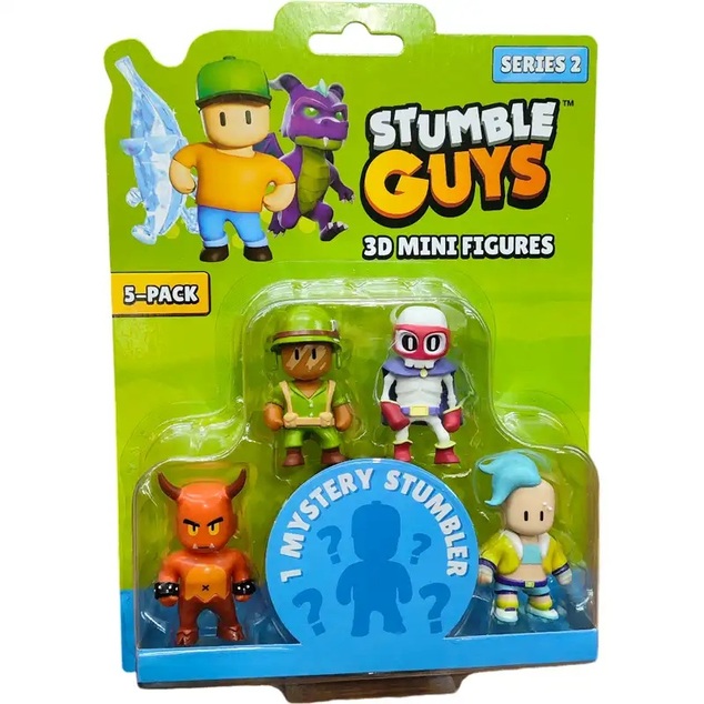 Stumble Guys 3D mini figúrka 5ks Series 2