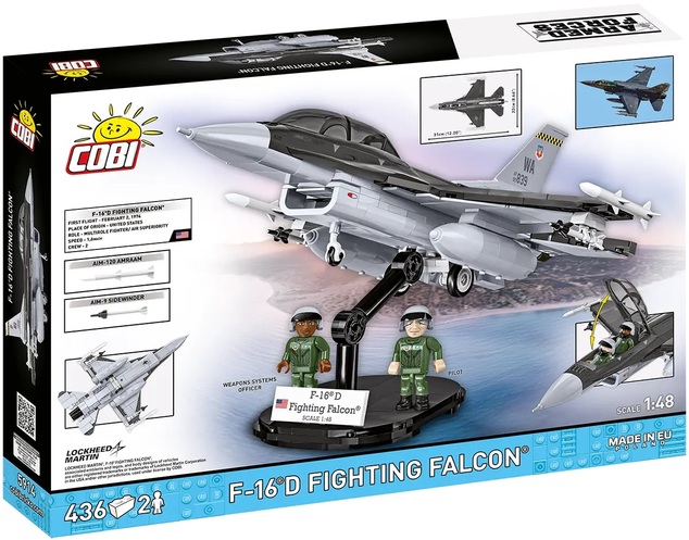 Cobi 5914 Armed Forces F-16D Fighting Falcon, 438 k, 1 f