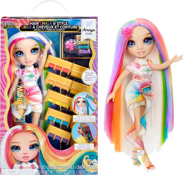 Rainbow High Bábika s kriedami na vlasy - Amaya