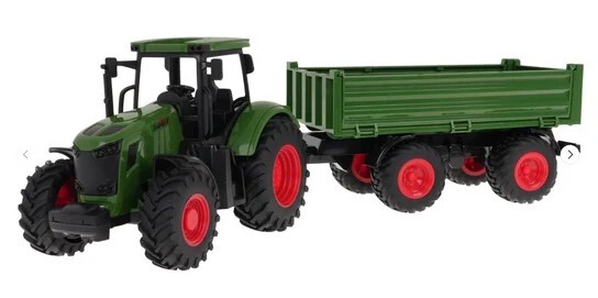 Traktor s prívesom voľné kolesá 42 cm