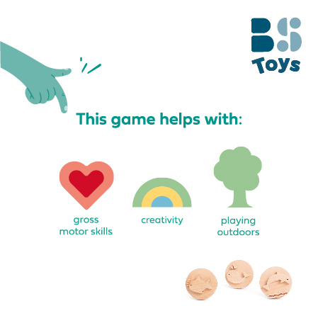 BS Toys Pečiatky na piesok - 3 ks