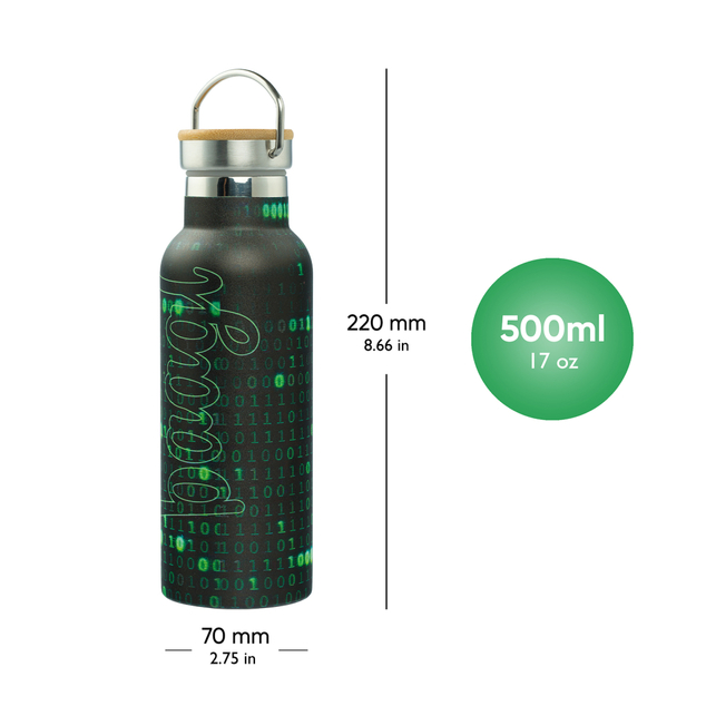 BAAGL Termofľaša s bambusovým viečkom Numbers, 500 ml