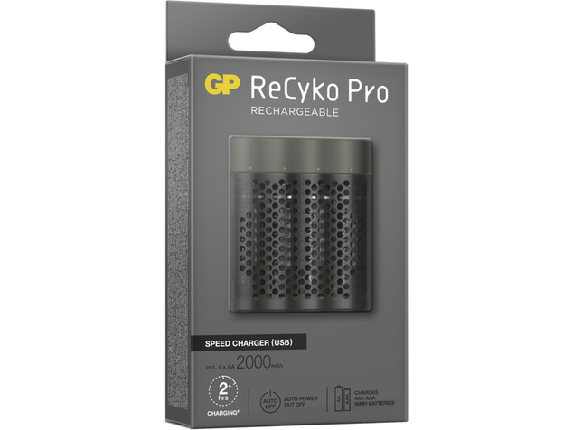GP USB nabíjačka Speed M451 + 4AA GP ReCyko Pro 2000