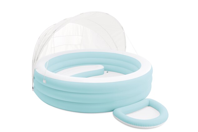 Intex 57195 Nafukovací bazén Swim Center™ Canopy Lounge so strieškou, 277 x 221 x 137 cm