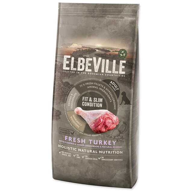 Krmivo ELBEVILLE Adult All Breeds Fit and Slim Condition Fresh Turkey 11,4kg