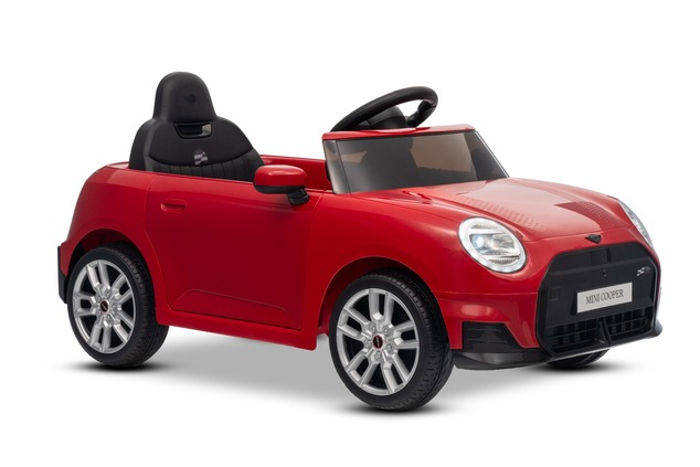 Elektrické autíčko BMW Mini Cooper 12V, červené, USB Vstup s Bluetooth pripojením na MP3 P