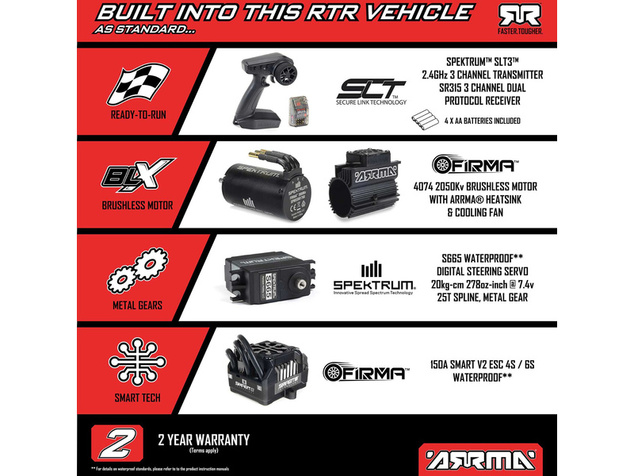 Arrma Mojave 6S EXB BLX 1:7 RTR fekete