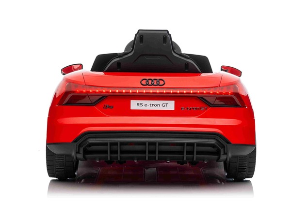 Elektrické autíčko Audi RS E-tron GT 12V, červené, široké jednomiestne sedadlo, 2,4 GHz di