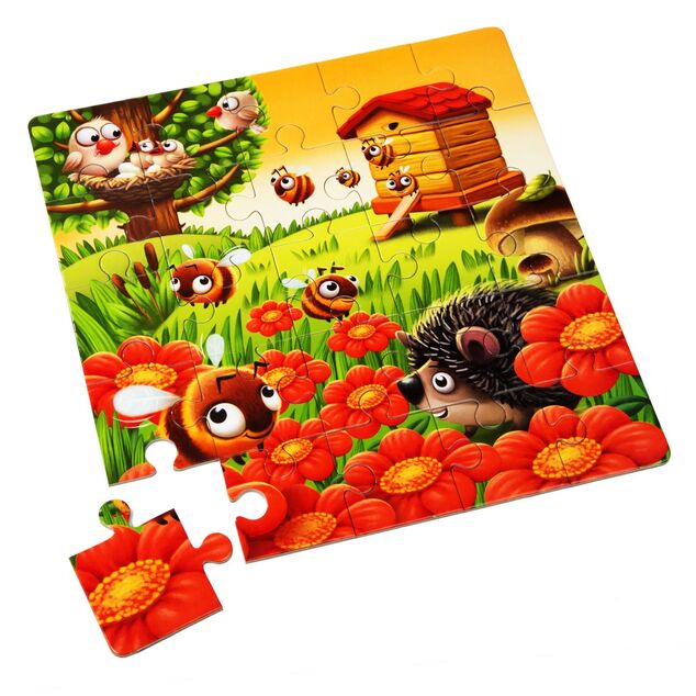 Puzzlika 12985 Kedvenc állatok 3 az 1-ben - puzzle 3 kép 50 darabos