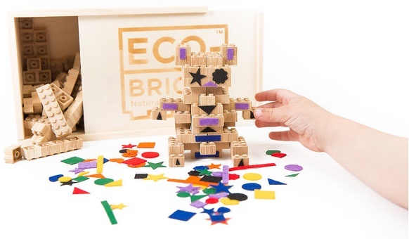 ECO-BRICKS Bambusová stavebnica 90 dielikov