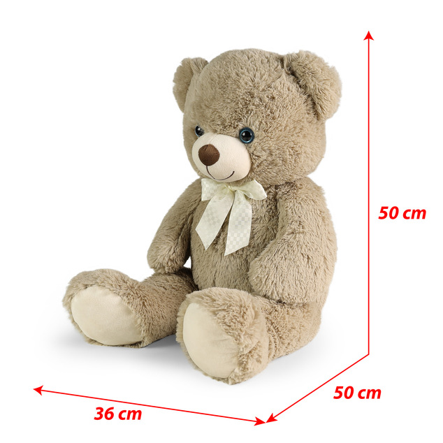 Veľký plyšový medveď Harvey kapučínový s visačkou 78 cm