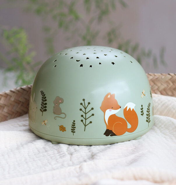 A Little Lovely Company - lampa s projektorom - kamaráti z lesa