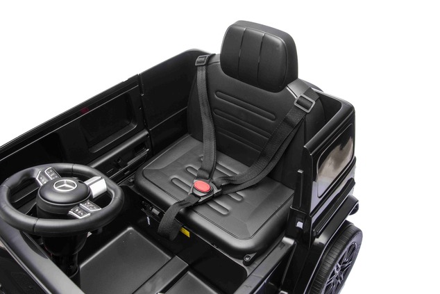 Auto elettrico Mercedes G580 12V, nero, telecomando 2,4 GHz, Bluetooth, USB