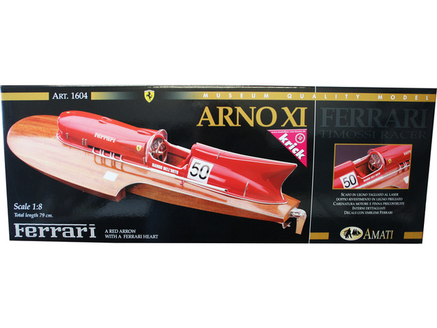 AMATI Arno XI Ferrari závodný čln 1:8 kit
