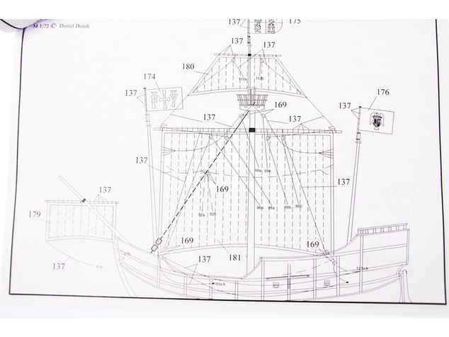 Dušok Santa Maria 1492 1:72 kit