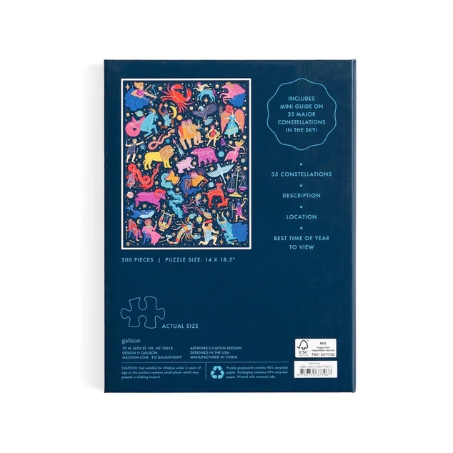 Galison Puzzle Sternbild Tierkreis 500 Teile