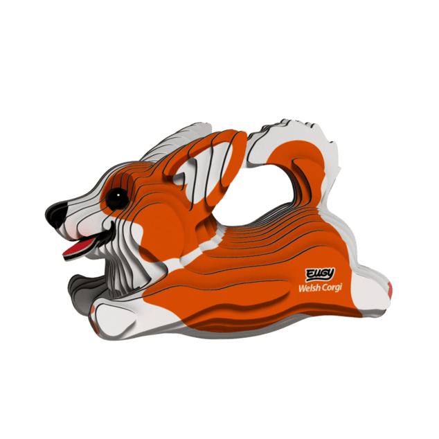 EUGY Pes Welsh Corgi 3D kartonová skládačka