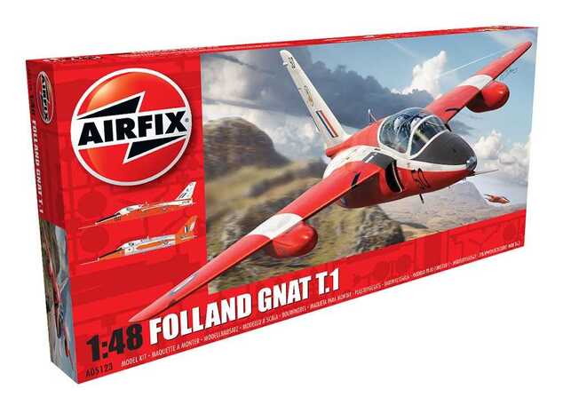Klassisches Bausatzflugzeug A05123 - Folland Gnat (1:48)